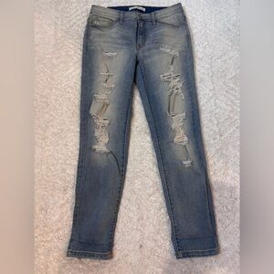 KanCan Medium Blue Ripped Skinny Jeans